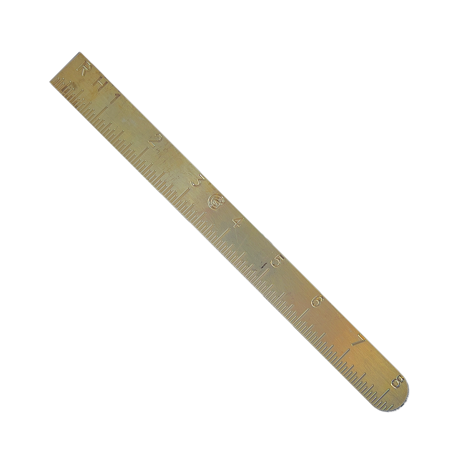 8" Brass Pocket Ruler